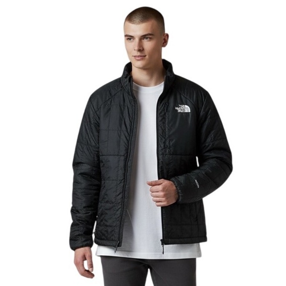 The North Face Men Circaloft Jacket Black‎ Full Zip Quilted Insulated Packable S